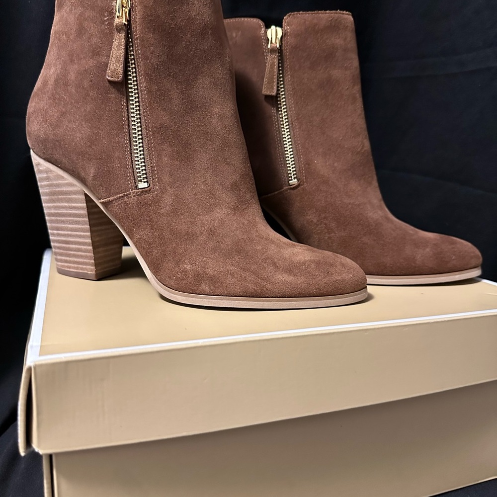 Brown Suede Ankle Boots